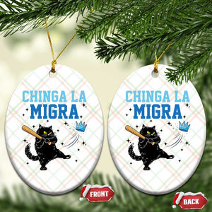 Chinga La Migra Ceramic Ornament Funny Protest Cat Minneapolis Support Gift TS12 Print Your Wear