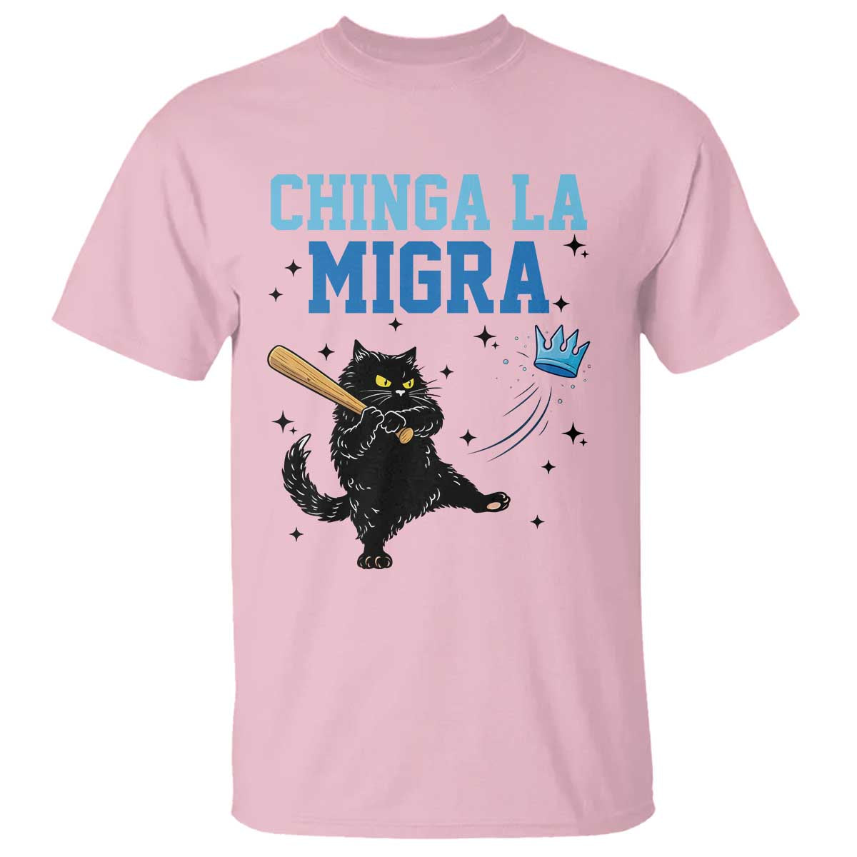 Chinga La Migra T Shirt Funny Protest Cat Minneapolis Support Gift TS12 Light Pink Print Your Wear