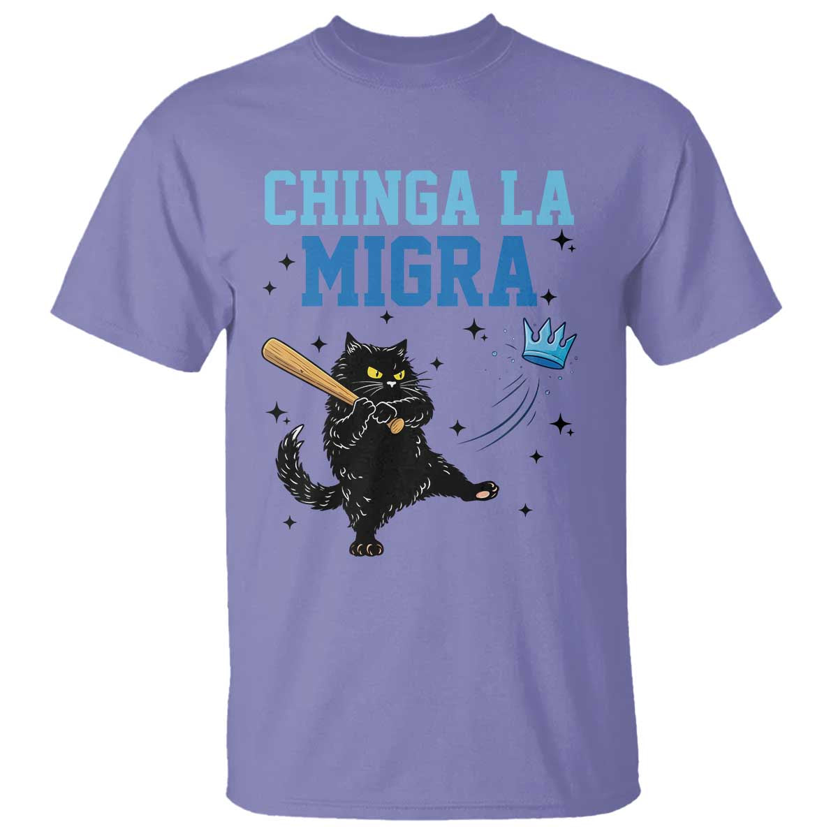 Chinga La Migra T Shirt Funny Protest Cat Minneapolis Support Gift TS12 Violet Print Your Wear