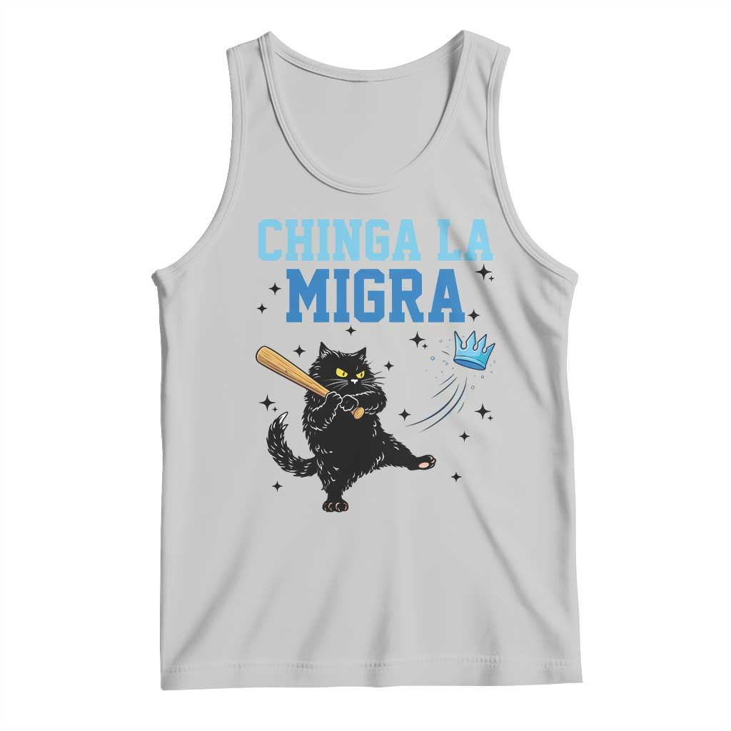 Chinga La Migra Tank Top Funny Protest Cat Minneapolis Support Gift TS12 Ash Print Your Wear