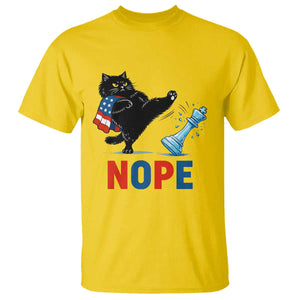Funny Black Cat Kicks The Icy Chess Piece Nope T Shirt TS12 Daisy Print Your Wear