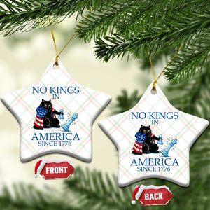 Funny Protest Chess Cat No Kings In America Ceramic Ornament Political Humor Gift TS12 Print Your Wear