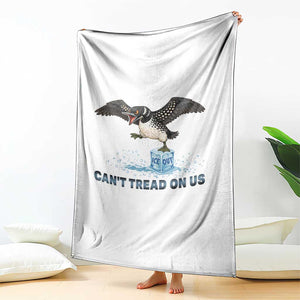 Can Not Tread On Us Minnesota Loon Throw Blanket Anti ICE MN Protest TS12 Print Your Wear