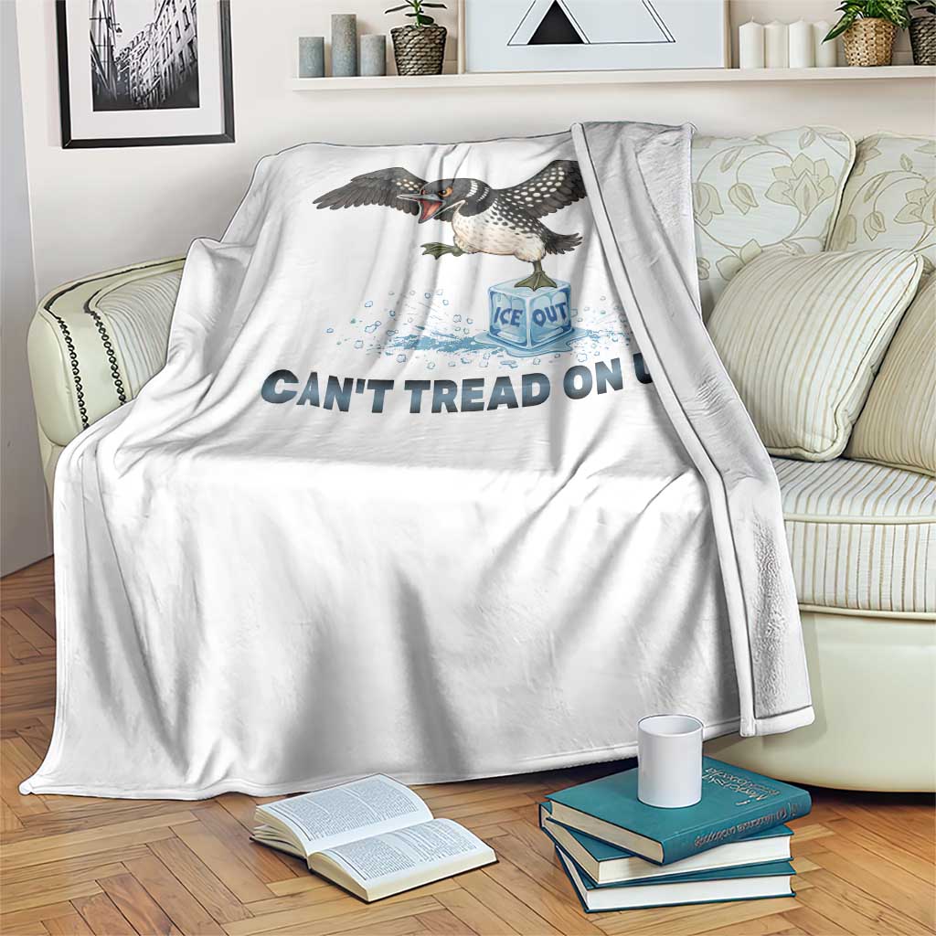 Can Not Tread On Us Minnesota Loon Throw Blanket Anti ICE MN Protest TS12 Print Your Wear