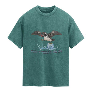 Can Not Tread On Us Minnesota Loon Washed Cotton T-Shirt Anti ICE MN Protest