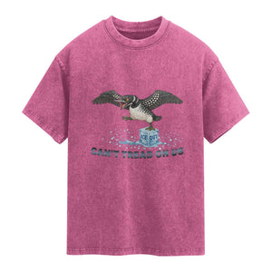 Can Not Tread On Us Minnesota Loon Washed Cotton T-Shirt Anti ICE MN Protest