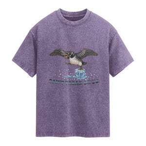 Can Not Tread On Us Minnesota Loon Washed Cotton T-Shirt Anti ICE MN Protest