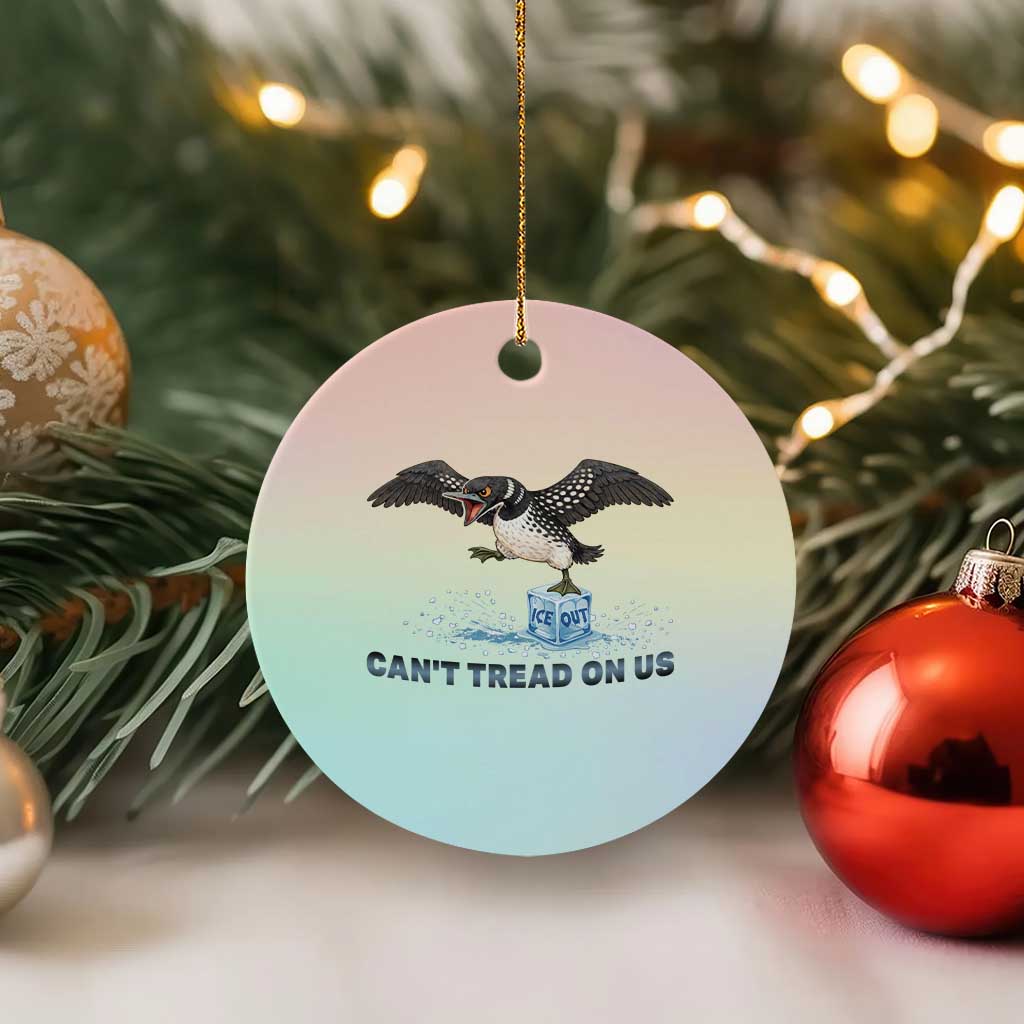 Can Not Tread On Us Minnesota Loon Ceramic Ornament Anti ICE MN Protest TS12 1pc Pastel Print Your Wear