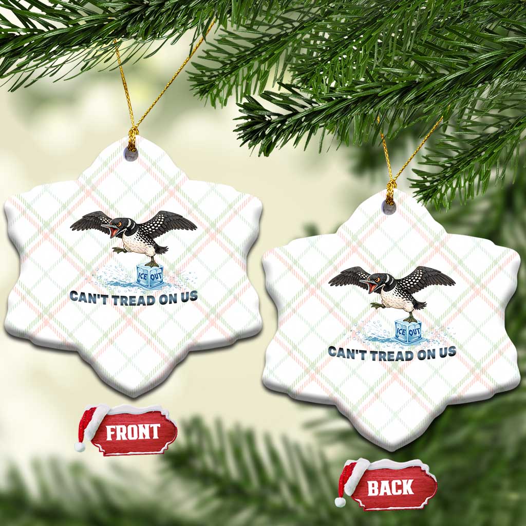 Can Not Tread On Us Minnesota Loon Ceramic Ornament Anti ICE MN Protest TS12 Print Your Wear