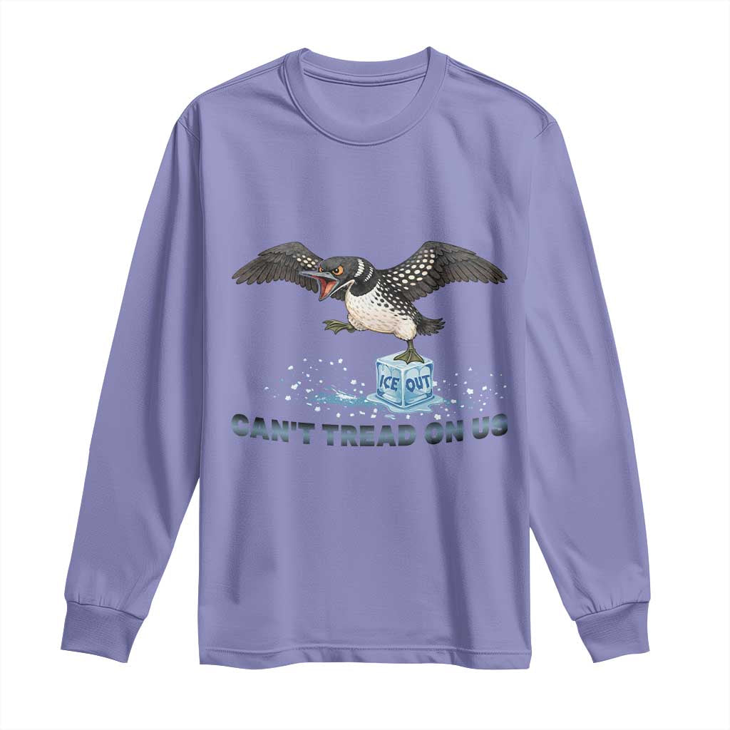 Can Not Tread On Us Minnesota Loon Long Sleeve Shirt Anti ICE MN Protest TS12 Violet Print Your Wear
