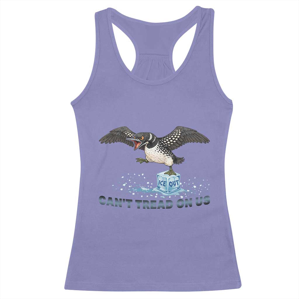 Can Not Tread On Us Minnesota Loon Racerback Tank Top Anti ICE MN Protest TS12 Violet Print Your Wear