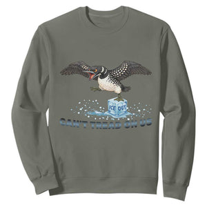 Can Not Tread On Us Minnesota Loon Sweatshirt Anti ICE MN Protest TS12 Military Green Print Your Wear