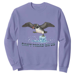 Can Not Tread On Us Minnesota Loon Sweatshirt Anti ICE MN Protest TS12 Violet Print Your Wear