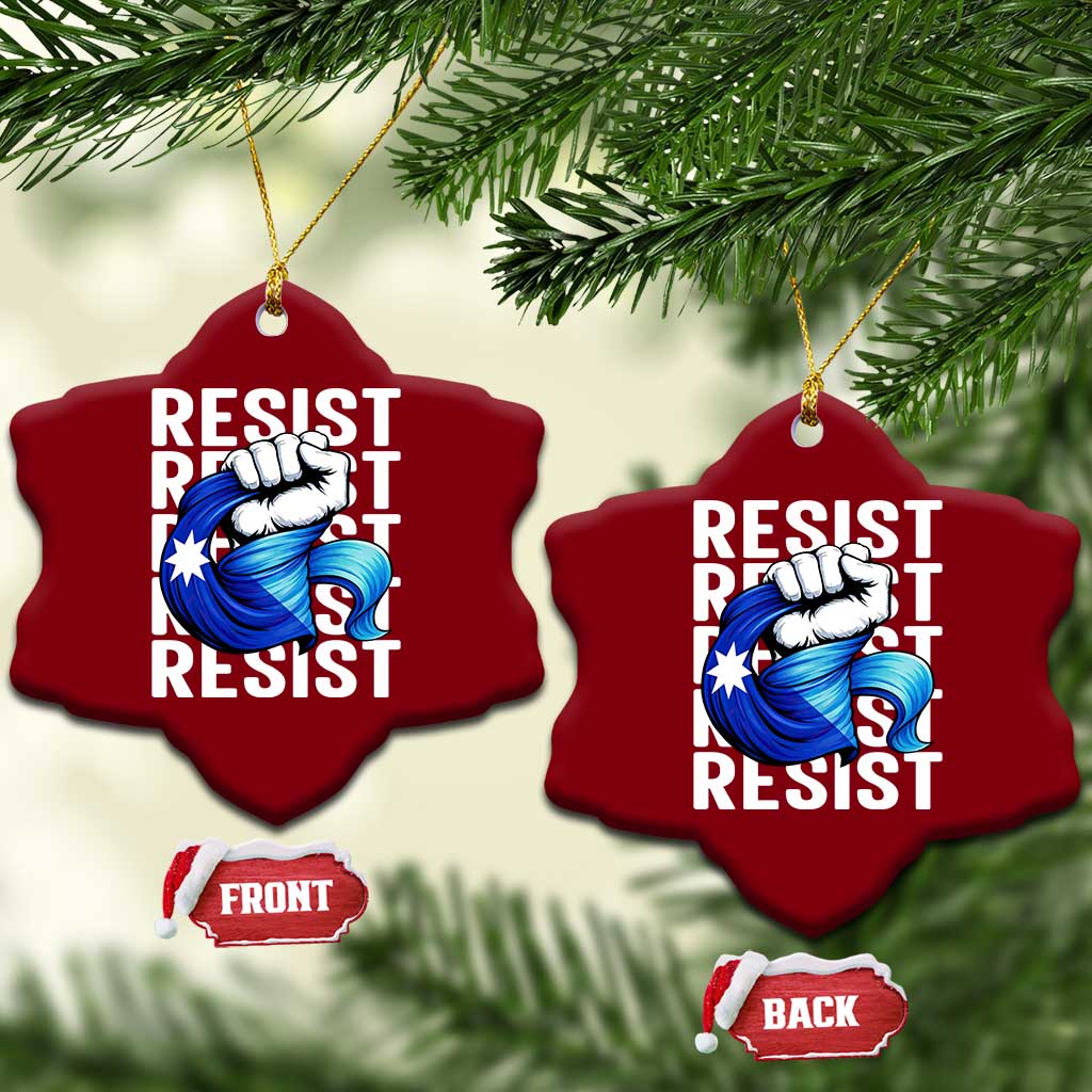 Minnesota Resist Ice Out Ceramic Ornament Support MN Anti Ice Movement TS12 Print Your Wear