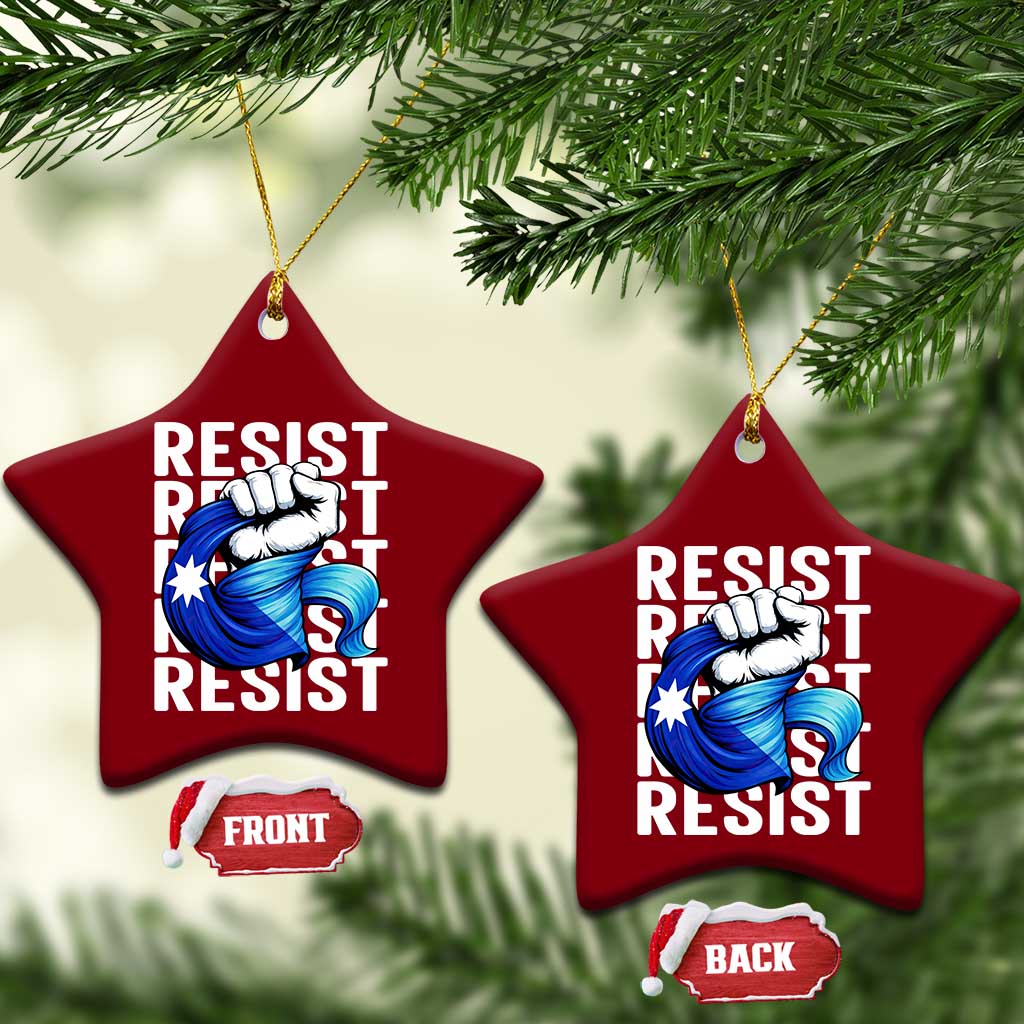 Minnesota Resist Ice Out Ceramic Ornament Support MN Anti Ice Movement TS12 Print Your Wear