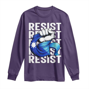 Minnesota Resist Ice Out Long Sleeve Shirt Support MN Anti Ice Movement TS12 Purple Print Your Wear