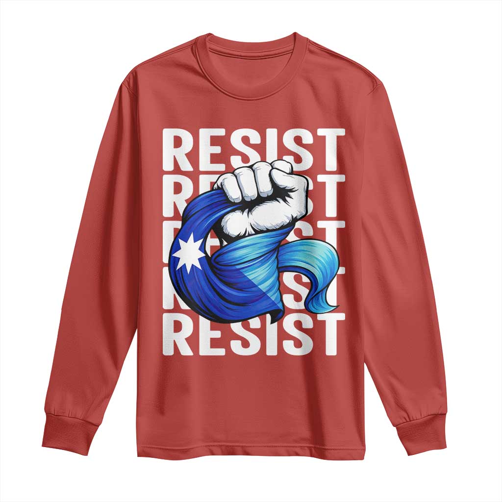 Minnesota Resist Ice Out Long Sleeve Shirt Support MN Anti Ice Movement TS12 Red Print Your Wear