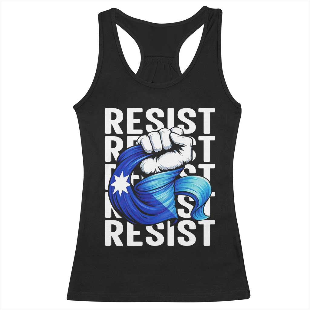 Minnesota Resist Ice Out Racerback Tank Top Support MN Anti Ice Movement TS12 Black Print Your Wear