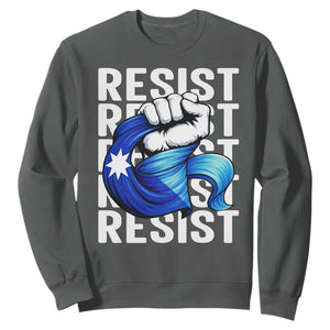 Minnesota Resist Ice Out Sweatshirt Support MN Anti Ice Movement TS12 Dark Heather Print Your Wear