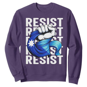 Minnesota Resist Ice Out Sweatshirt Support MN Anti Ice Movement TS12 Purple Print Your Wear