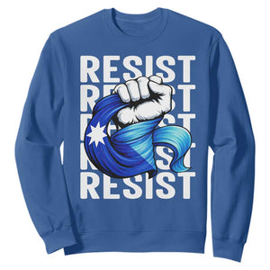 Minnesota Resist Ice Out Sweatshirt Support MN Anti Ice Movement TS12 Royal Blue Print Your Wear