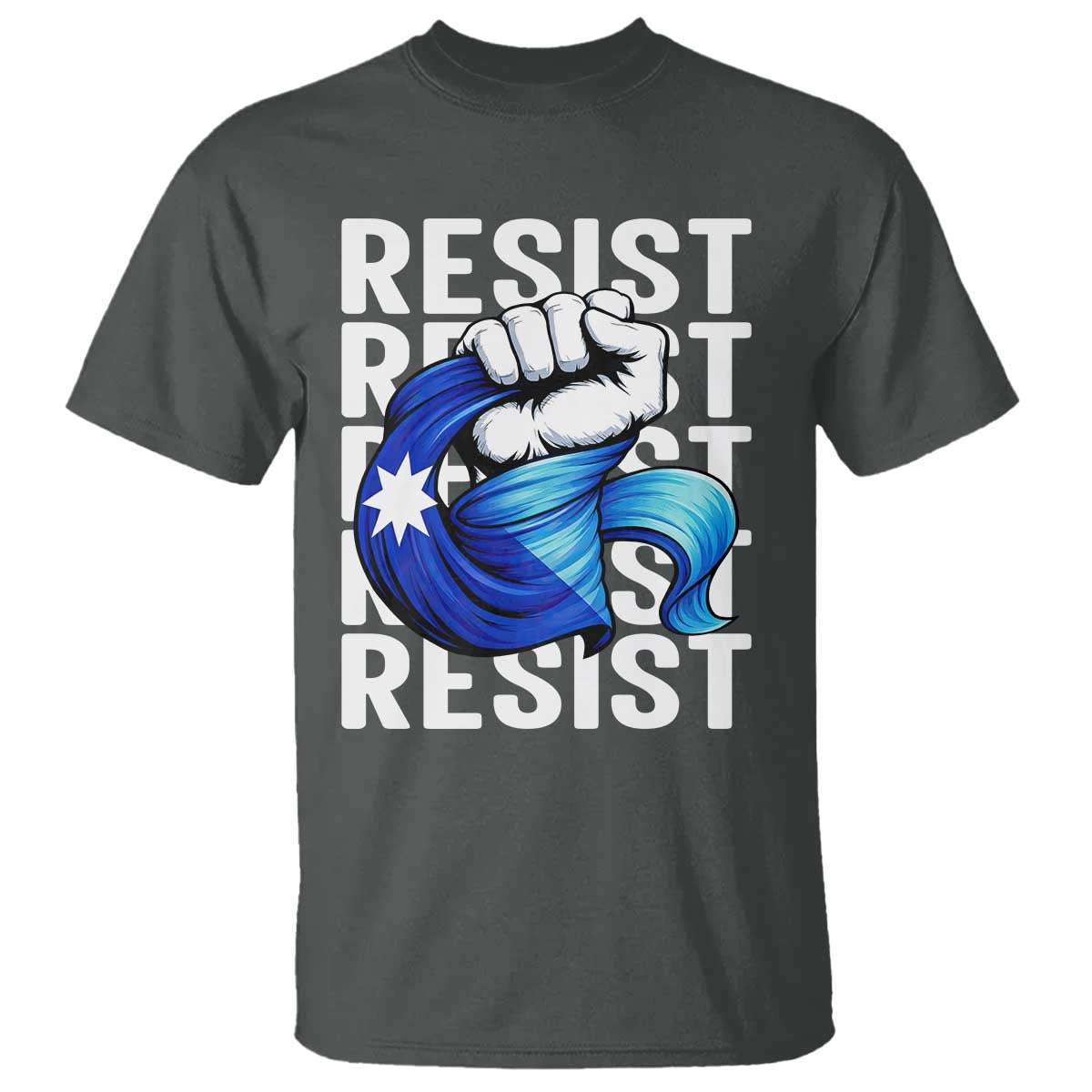 Minnesota Resist Ice Out T Shirt Support MN Anti Ice Movement TS12 Dark Heather Print Your Wear
