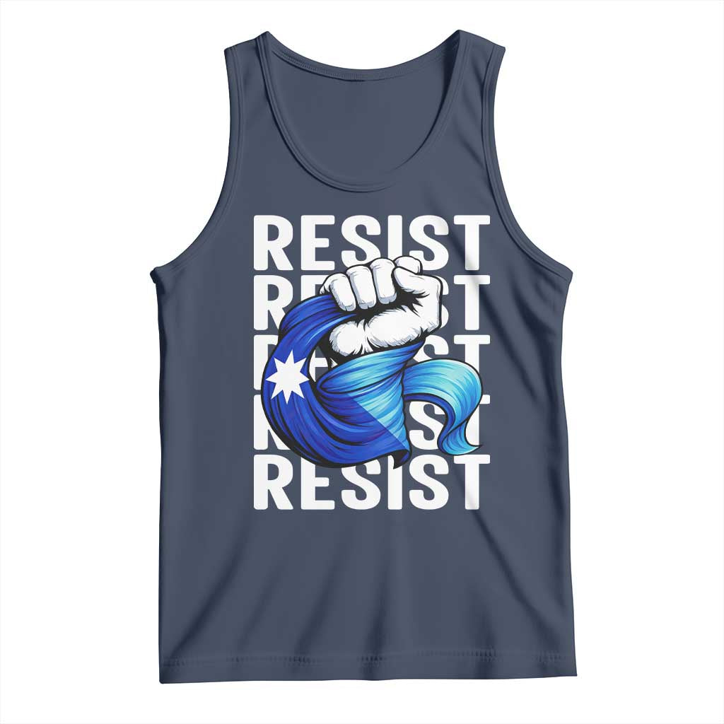 Minnesota Resist Ice Out Tank Top Support MN Anti Ice Movement TS12 Navy Print Your Wear