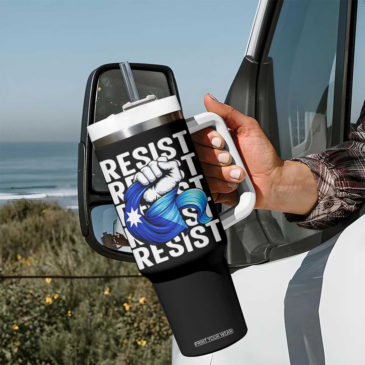 Minnesota Resist Ice Out Tumbler With Handle Support MN Anti Ice Movement TS12 Print Your Wear