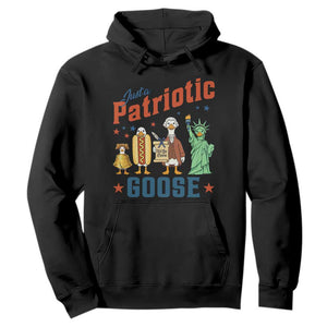Just A Patriotic Goose Hoodie USA 250th Anniversary TS12 Black Print Your Wear