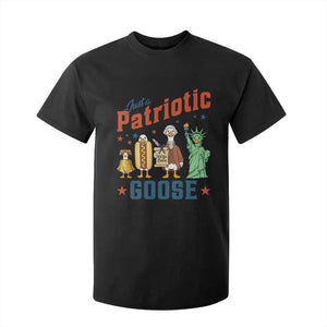 Just A Patriotic Goose T Shirt For Kid USA 250th Anniversary TS12 Black Print Your Wear