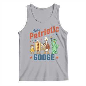 Just A Patriotic Goose Tank Top USA 250th Anniversary TS12 Athletic Heather Print Your Wear