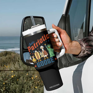 Just A Patriotic Goose Tumbler With Handle USA 250th Anniversary TS12 Print Your Wear