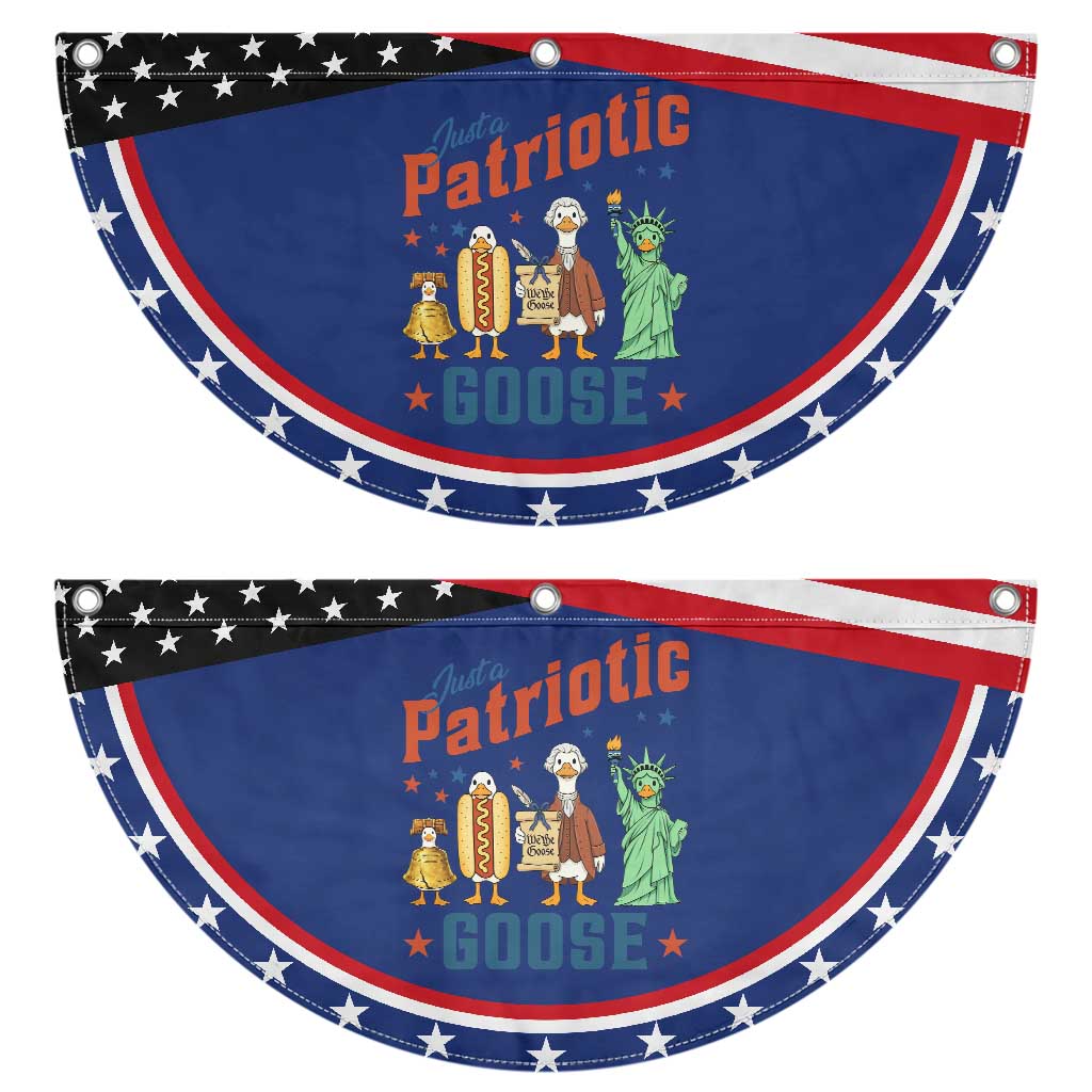 Just A Patriotic Goose Patriotic Fan Flag USA 250th Anniversary TS12 2pcs pack Classic Navy Print Your Wear