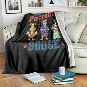 Just A Patriotic Goose Throw Blanket Funny Freedom Goose Patriotic TS12 Print Your Wear
