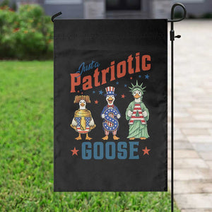 Just A Patriotic Goose Garden Flag Funny Freedom Goose Patriotic TS12 Print Your Wear