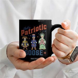 Just A Patriotic Goose Coffee Mug Funny Freedom Goose Patriotic TS12 Print Your Wear