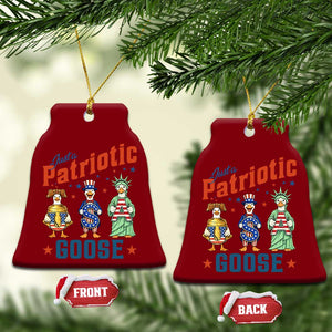 Just A Patriotic Goose Ceramic Ornament Funny Freedom Goose Patriotic TS12 Print Your Wear