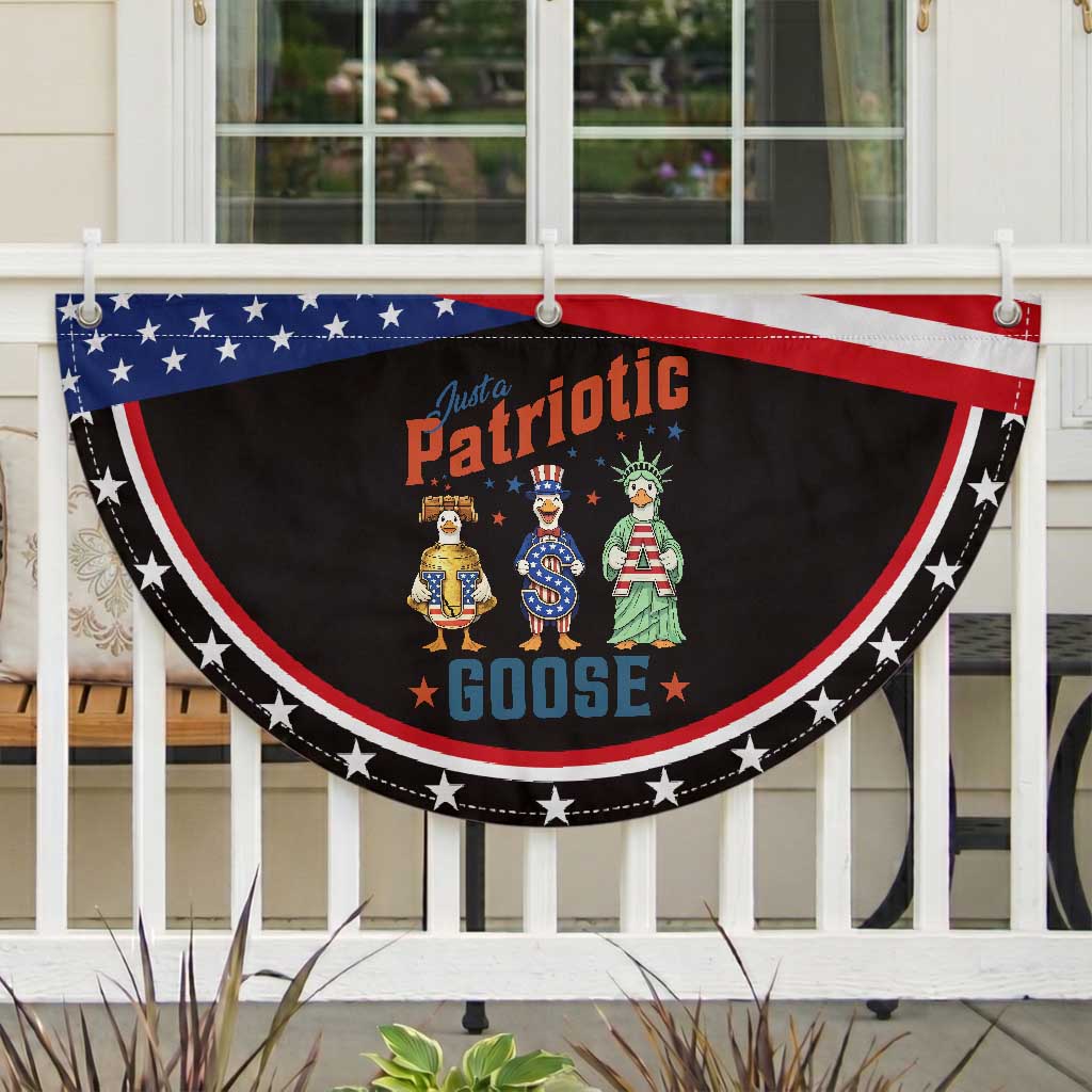 Just A Patriotic Goose Patriotic Fan Flag Funny Freedom Goose TS12 2pcs pack Classic Black Print Your Wear