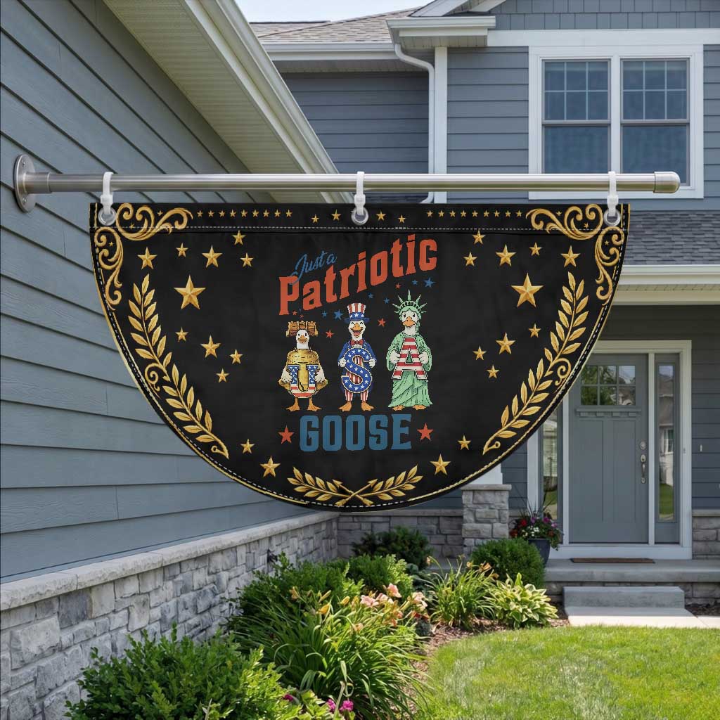 Just A Patriotic Goose Patriotic Fan Flag Funny Freedom Goose TS12 2pcs pack Vintage Black Print Your Wear