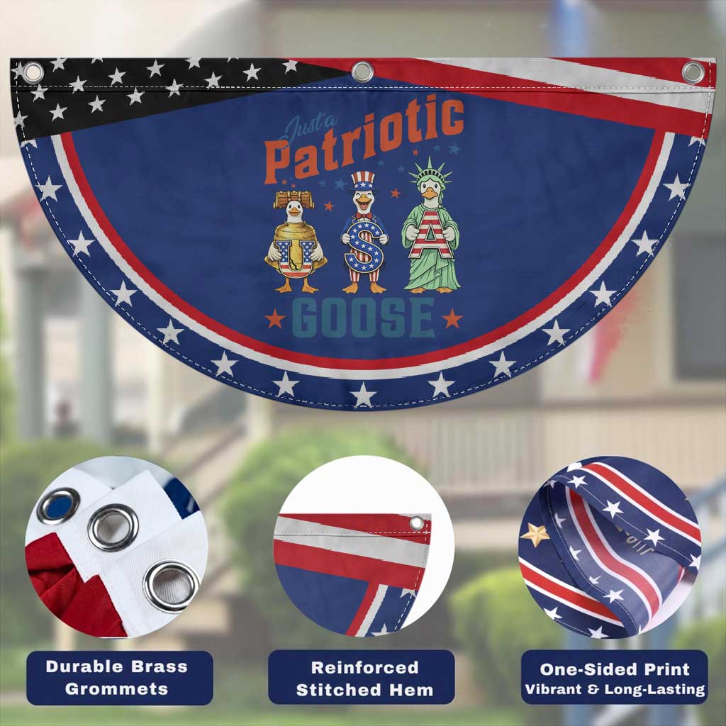 Just A Patriotic Goose Patriotic Fan Flag Funny Freedom Goose TS12 Print Your Wear