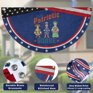 Just A Patriotic Goose Patriotic Fan Flag Funny Freedom Goose TS12 Print Your Wear
