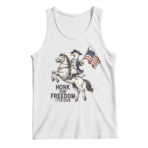 Funny Patriotic Goose Cowboy Tank Top Honk For Freedom TS12 White Print Your Wear