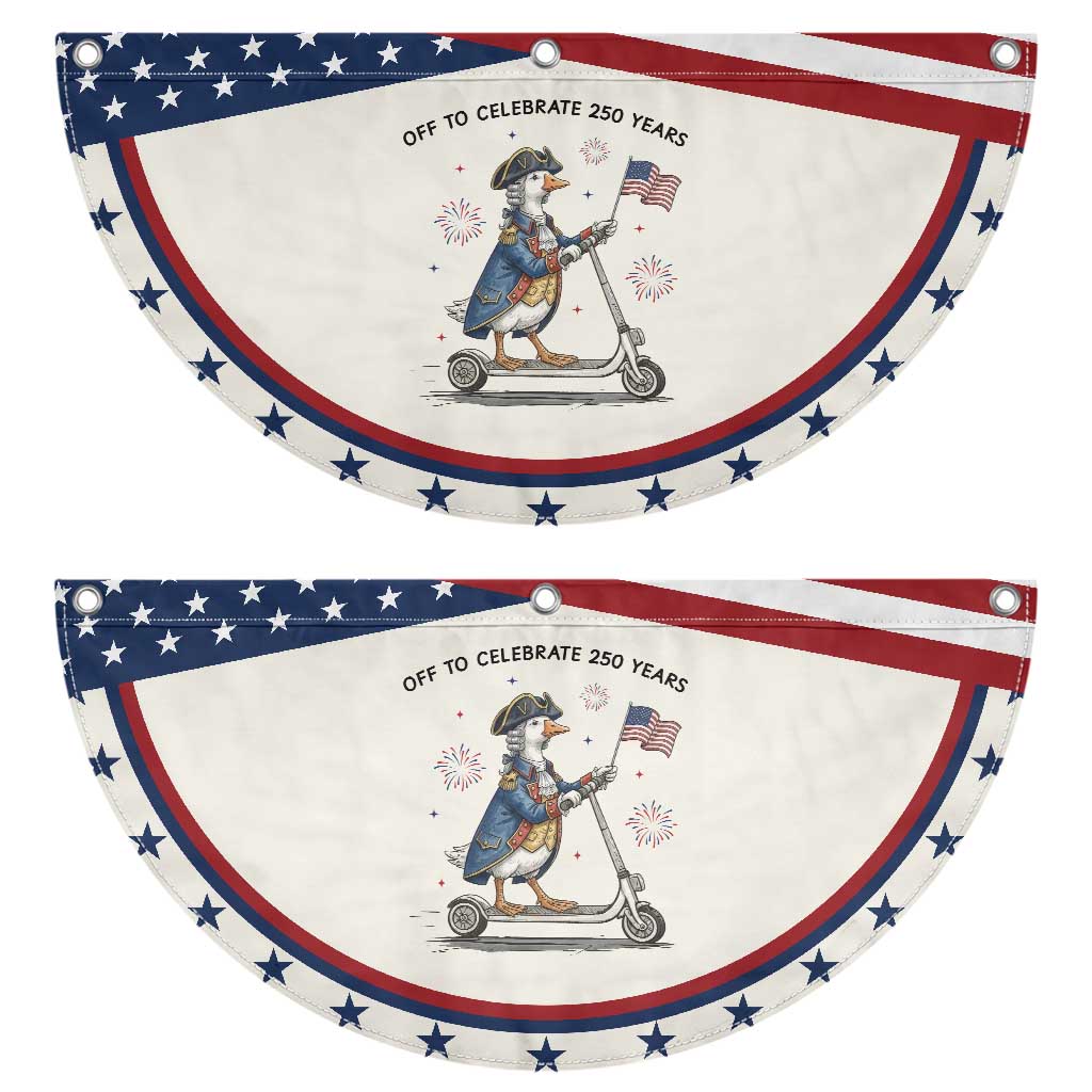 Funny Goose Patriotic Fan Flag Off To Celebrate 250 Years TS12 2pcs pack Classic Beige Print Your Wear