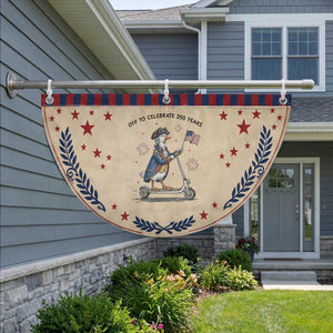 Funny Goose Patriotic Fan Flag Off To Celebrate 250 Years TS12 2pcs pack Laurel Tan Print Your Wear