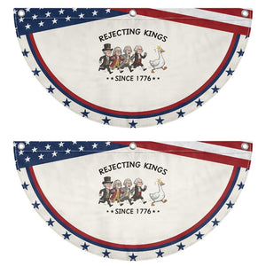 Rejecting Kings Since 1776 Patriotic Fan Flag Funny Founding Fathers Chasing Royal Goose TS12 2pcs pack Classic Beige Print Your Wear