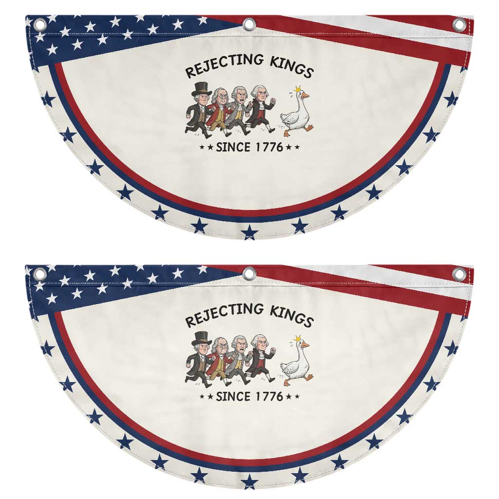 Rejecting Kings Since 1776 Patriotic Fan Flag Funny Founding Fathers Chasing Royal Goose TS12 2pcs pack Classic Beige Print Your Wear