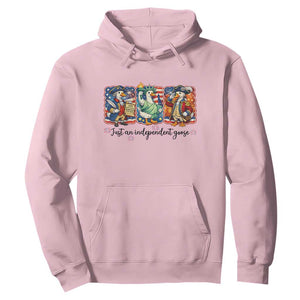 Just An Independent Goose Hoodie Funny Patriotic Goose TS12 Light Pink Print Your Wear
