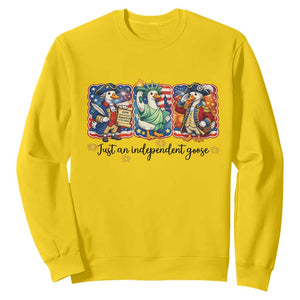 Just An Independent Goose Sweatshirt Funny Patriotic Goose TS12 Daisy Print Your Wear