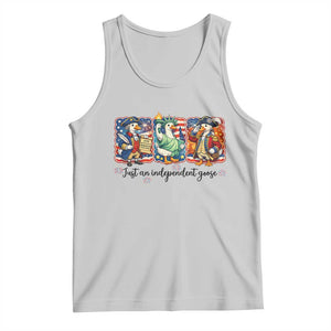 Just An Independent Goose Tank Top Funny Patriotic Goose TS12 Ash Print Your Wear