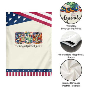 Just An Independent Goose Garden Flag Funny Patriotic Goose TS12 Print Your Wear